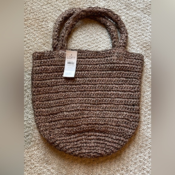 *SOLD* Brown Loft Raffia Purse - Picture 3 of 4